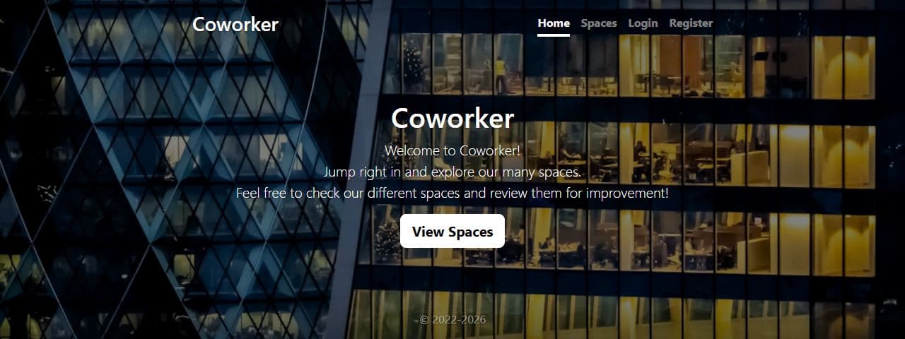 Coworker — screenshot of the live site